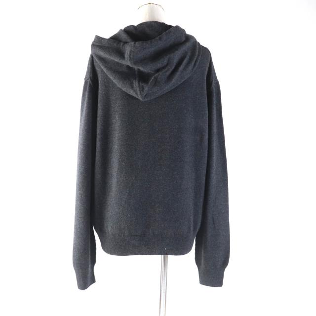 未使用品★Maison Margiela メゾンマルジェラ 24SS S51GU0132 カシミヤ混 クラッシュ加工 ニットプルオーバー パーカー ぐれー S 正規品_2