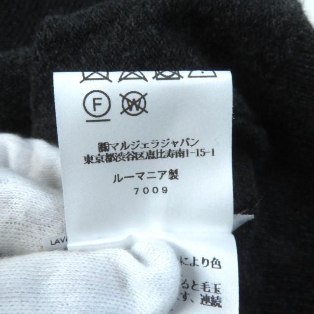 未使用品★Maison Margiela メゾンマルジェラ 24SS S51GU0132 カシミヤ混 クラッシュ加工 ニットプルオーバー パーカー ぐれー S 正規品_6