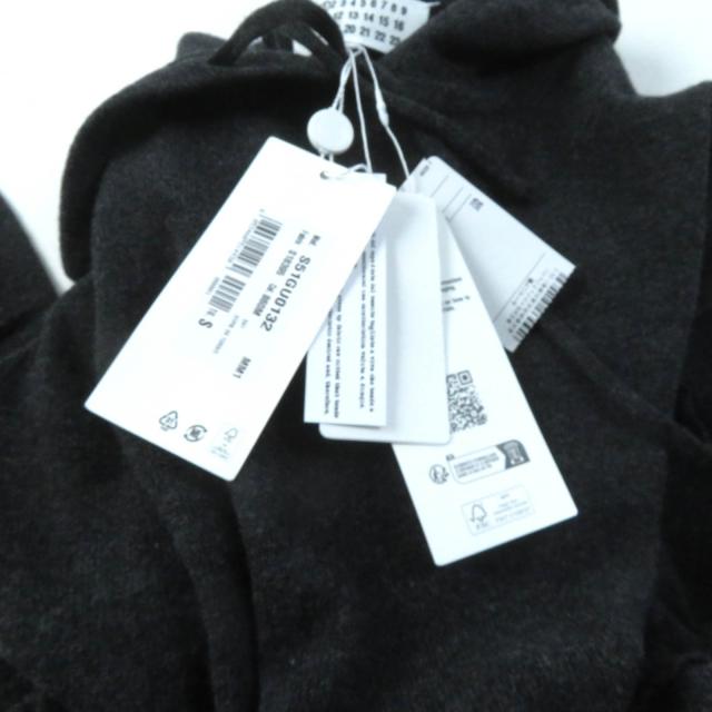 未使用品★Maison Margiela メゾンマルジェラ 24SS S51GU0132 カシミヤ混 クラッシュ加工 ニットプルオーバー パーカー ぐれー S 正規品_7