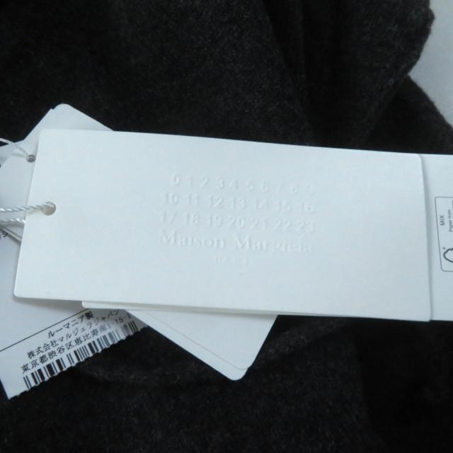 未使用品★Maison Margiela メゾンマルジェラ 24SS S51GU0132 カシミヤ混 クラッシュ加工 ニットプルオーバー パーカー ぐれー S 正規品_8
