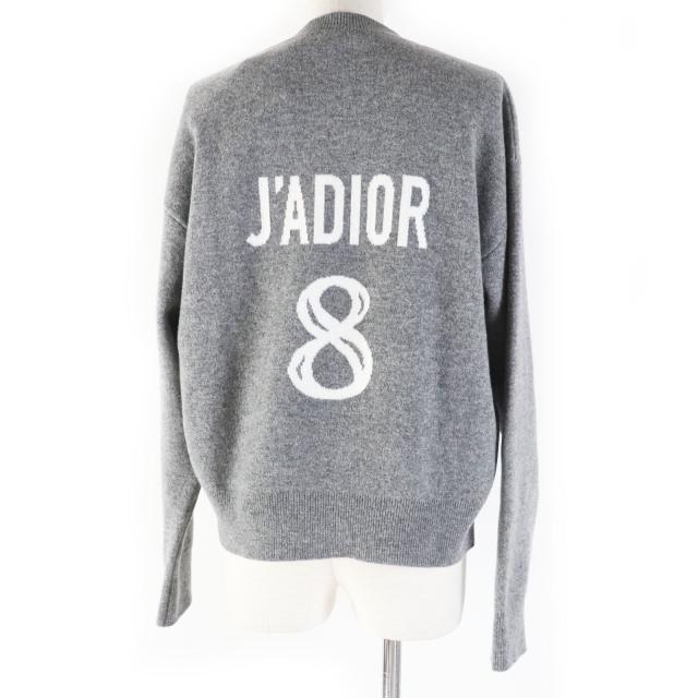 未使用品◎Christian Dior クリスチャンディオール 924S55AM009 JA DIOR 8 カシミヤ 長袖 ニット グレー 42 箱付 伊製 正規品 レディースの通販は 198,000円