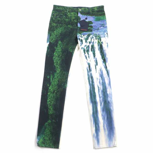 未使用品▼LOUIS VUITTON ルイヴィトン 22SS 1A9STJ Amen Break ランドスケープ グラフィック デニムパンツ マルチ 32 正規品 メンズの通販は