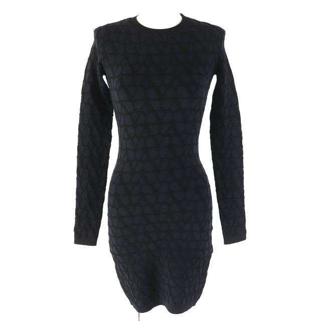 45R/45rpm コットンリネンデニムのドレス ワンピース ホワイト