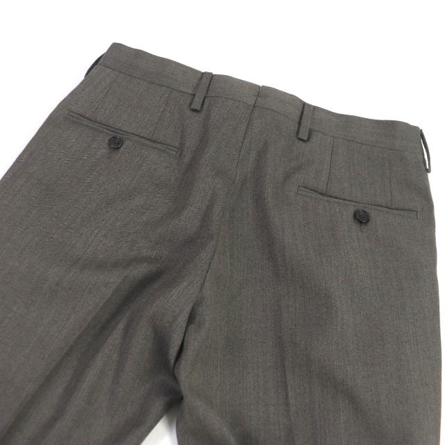 未使用品□Sartorio サルトリオ ウール100％ シングルスーツ ブレザー スラックス セットアップ ブラウン系 44 イタリア製 正規品 メンズ_5
