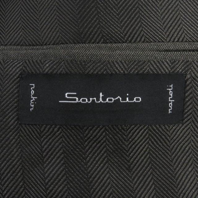 未使用品□Sartorio サルトリオ ウール100％ シングルスーツ ブレザー スラックス セットアップ ブラウン系 44 イタリア製 正規品 メンズ_7