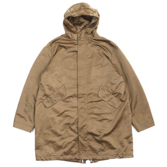 極美品△DIOR ディオール オム 033C313H5563 バックロゴ刺繍 テクニカル フーディー モッズコート ブラウン系 48 伊製 正規品 メンズの通販は