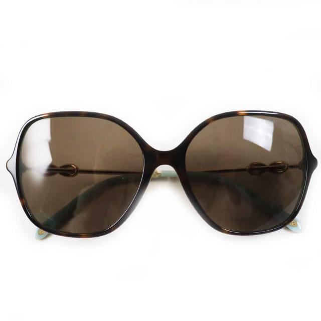 極美品◎TIFFANY&Co. ティファニー TF4145 インフィニティ サングラス べっ甲柄 ライトブルー ゴールド金具 57□16 保存袋・ケース付きの通販は