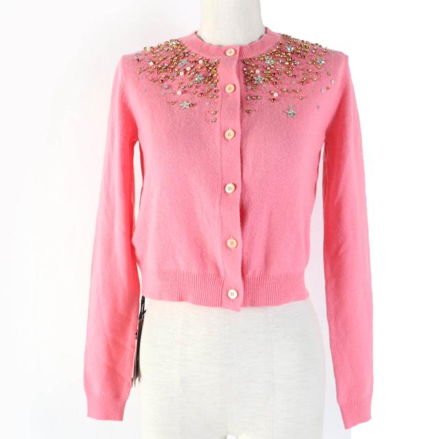 miu miu / ミュウミュウ | カシミヤ ビジュー ニット カーディガン