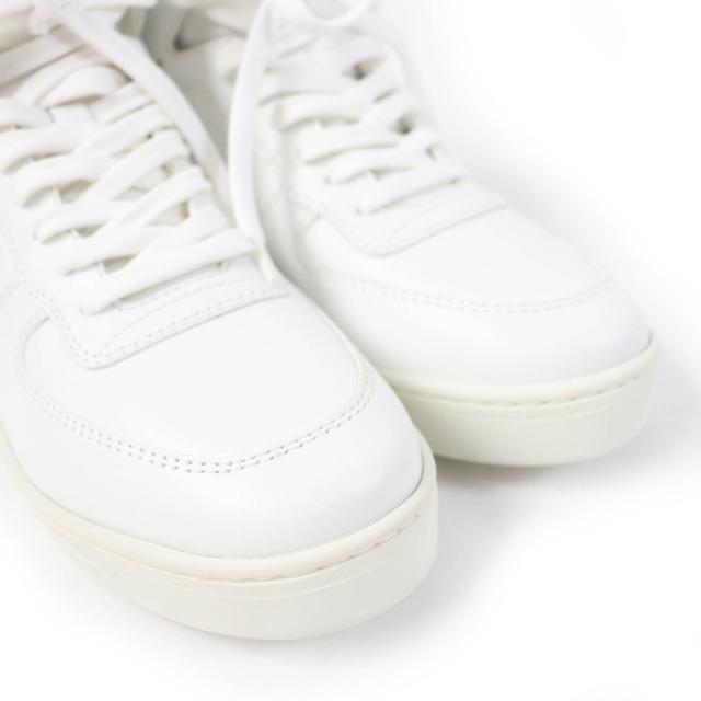 美品☆PRADA プラダ 1T638M トライアングルロゴ レザー ハイカットスニーカー ホワイト 37.5 箱付き イタリア製 レディース_7