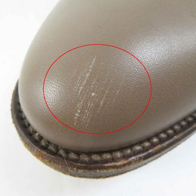 良品◎HERMES エルメス シルバー金具 ケリー金具 レザー ジャンピングブーツ ロングブーツ ベージュ 36 イタリア製 レディース_8