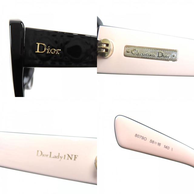 良品▼Christian Dior クリスチャンディオール 8079O Dior Lady 1 NF レディディオール ロゴ金具 サングラス 58□16 140 レディース_8