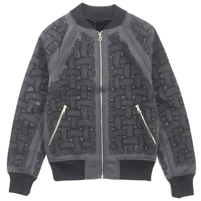 未使用品▼LOUIS VUITTON ルイヴィトン H8Y65WJD5 クリストファーネメス ロープ柄 ジップアップ ブルゾン ジャケット XS 正規品 メンズ