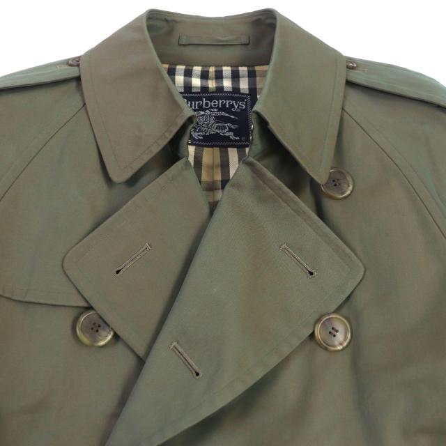 極美品】バーバリー/Burberrys 玉虫色トレンチコート 裏地ノバチェック