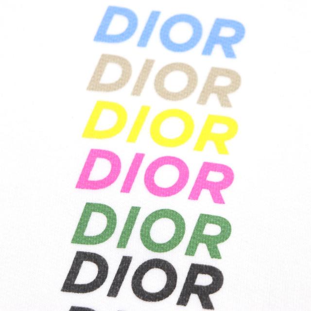 美品▼DIOR ディオール オム 24SS 413J646A0531 コットン マルチロゴ オーバーサイズ プルオーバー パーカー ホワイト X3L 正規品 メンズ_3
