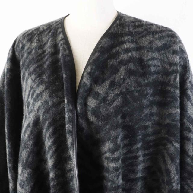 美品◎Loro Piana ロロピアーナ カシミヤ100％ 羊革 ロゴプレート付き