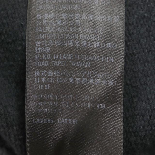 美品▼BALENCIAGA バレンシアガ 22AW 674986 コットン100% ロゴプリント ペンキクラッシュ ダメージ加工 プルオーバー パーカー L 正規品_9