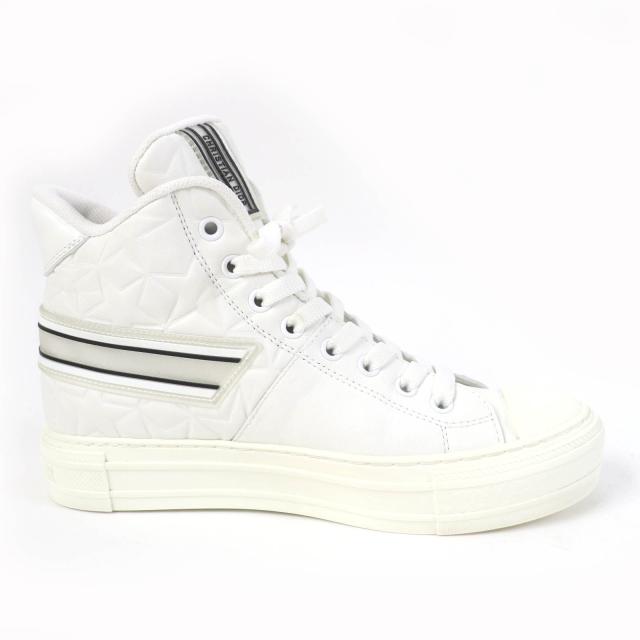 美品☆Christian Dior クリスチャンディオール ウォーキンディオール スターエンボス レザー ハイカットスニーカー 36.5 レディースの通販は