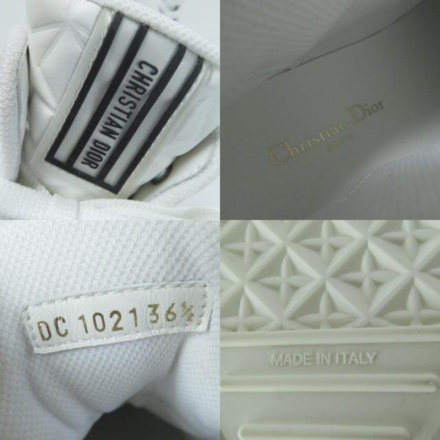 美品☆Christian Dior クリスチャンディオール ウォーキンディオール スターエンボス レザー ハイカットスニーカー 36.5 レディースの通販は