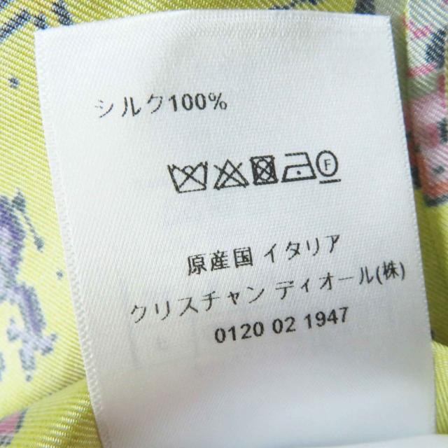 Christian Dior - 未使用品◎Christian Dior クリスチャンディオール 22AW 241V29A6633 シルク100％ ゾディアック ピクセル 半袖シャツ イエロー 38 イタリア製 正規品 レディース Christian Dior - 未使用品◎Christian Dior クリスチャン