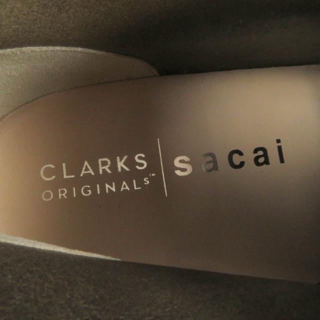 未使用品□sacai×Clarks サカイ×クラークス 23SS 23-03070M Hybrid Wallabee Boots スウェードレザー ワラビーブーツ ベージュ 6.5_6