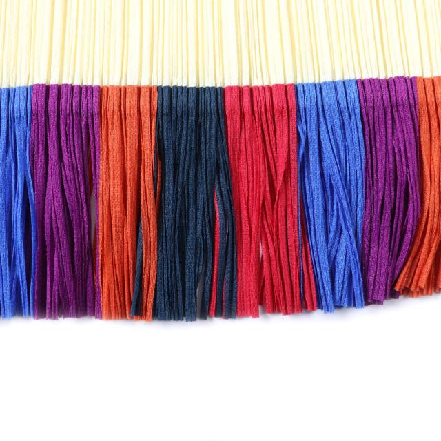 極美品★PLEATS PLEASE プリーツプリーズ イッセイミヤケ PP91-JK572 ハイビスカス 裾フリンジ フレンチスリーブ カットソー 3 正規品 極美品☆PLEATS PLEASE プリーツプリーズ イッセイミヤケ PP91