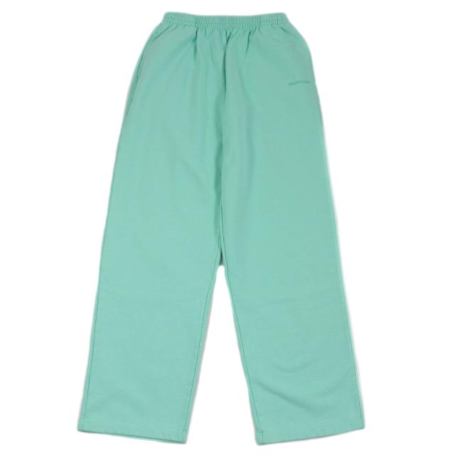 未使用品□BALENCIAGA バレンシアガ 21AW 674594 WARDROBE UNIFIT ロゴエンブロイダリー ジョガーパンツ ミント S 正規品 メンズ