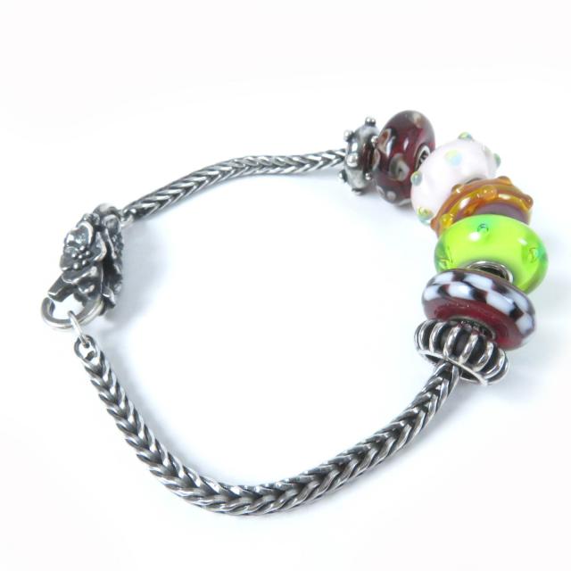 美品☆Trollbeads トロールビーズ クラスプ・ビーズチャーム7個セット 