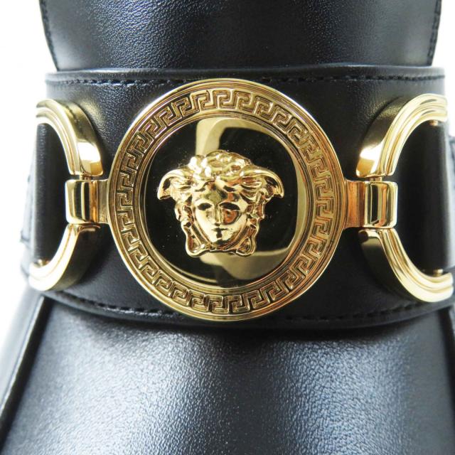 極美品◎VERSACE ヴェルサーチ メデューサ金具 チャンキーヒール