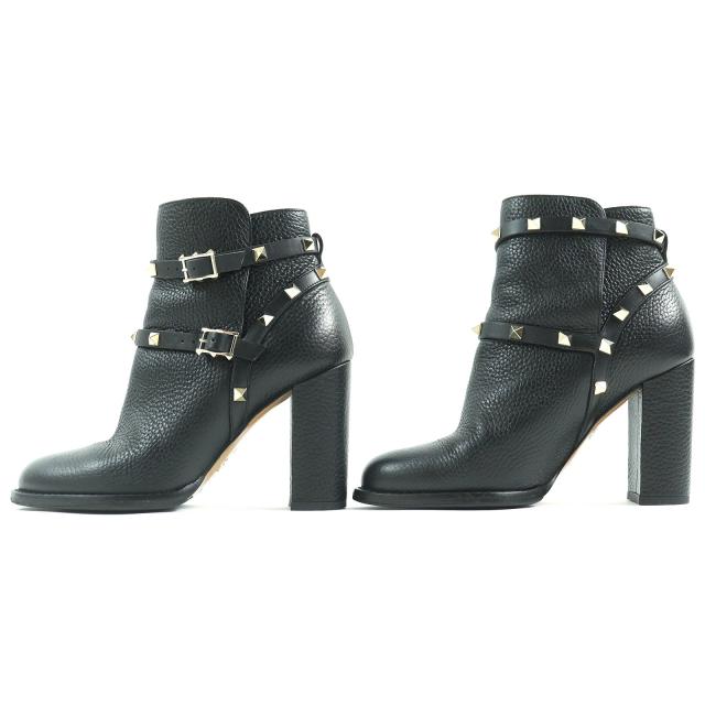 極美品! ヴァレンティノガラヴァーニ ロックスタッズ ショートブーツ