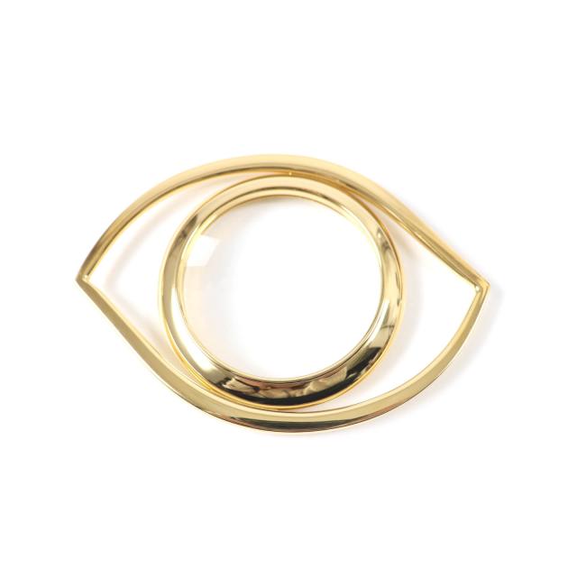 極美品★HERMES エルメス ウィユ ド クレオパトラ ジャン・コクトーデザイン ルーペ 拡大鏡 虫眼鏡 ゴールド 箱付 フランス製 レディースの通販は 35,750円