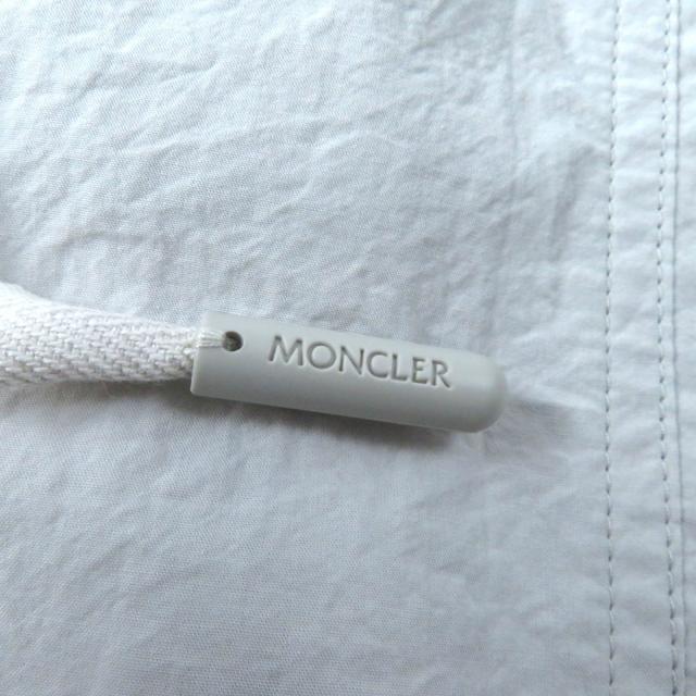 極美品★MONCLER モンクレール 2022年製 PANTALONE コットン100％ ロゴパッチ付 カーゴパンツ ボトムス ライトグレー 38 正規 レディース_7