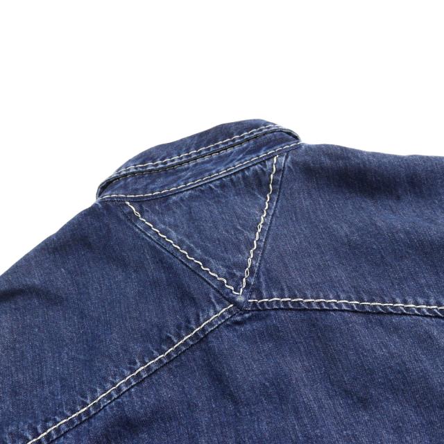 美品○BOTTEGAVENETA ボッテガヴェネタ 21SS 659272 リヨセル オーバーサイズ クロップド デニムシャツ 46 イタリア製 正規品 メンズ_6