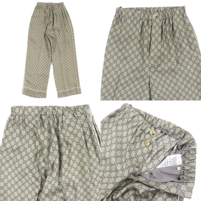 極美品△GUCCI グッチ 23AW 752917・756503 シルク100％ GGスプリーム