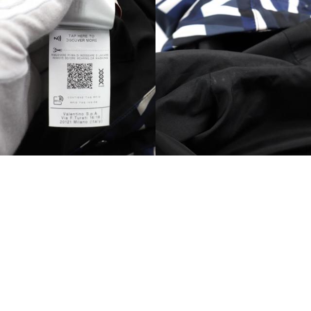 美品○VALENTINO ヴァレンティノ XV3CJE2680R V OPTICAL JACKET ロゴ総柄 オプティカルプリント フーデッド ジャケット 44 正規品 メンズ_9