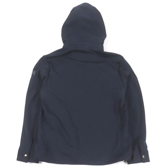 極美品□BLACK LABELCRESTBRIDGE ブラックレーベル・クレストブリッジ 素材切替 サッカー地 チェック柄 ブルゾン ZIPパーカー M 正規品_3