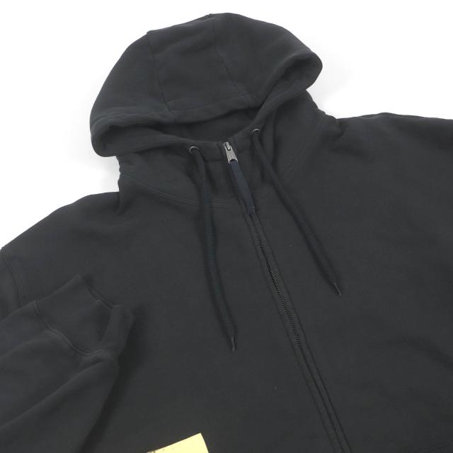 未使用品□Maison Margiela 10 24SS S50HG0045 コットン USED加工 オーバーサイズ パーカー ブラック M イタリア製 正規品_1