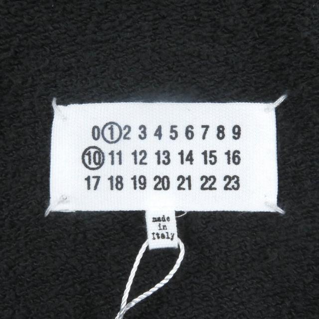 未使用品□Maison Margiela 10 24SS S50HG0045 コットン USED加工 オーバーサイズ パーカー ブラック M イタリア製 正規品_7