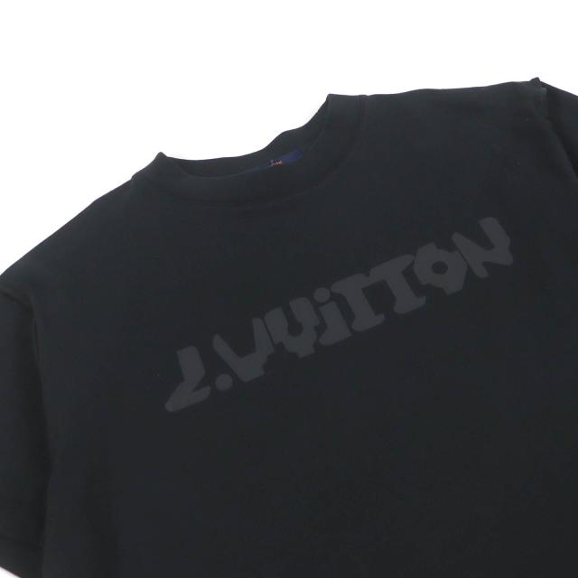 未使用品□LOUIS VUITTON ルイヴィトン 22SS LV 2054 テルモヒートリアクティブプリント 半袖Ｔシャツ ブラック S イタリア製 正規品