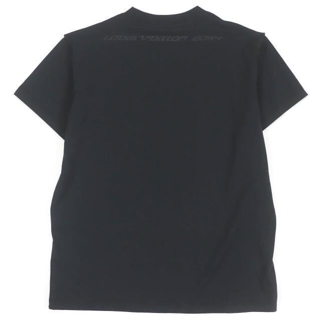 未使用品□LOUIS VUITTON ルイヴィトン 22SS LV 2054 テルモヒートリアクティブプリント 半袖Ｔシャツ ブラック S イタリア製 正規品