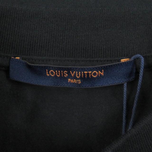 未使用品□LOUIS VUITTON ルイヴィトン 22SS LV 2054 テルモヒートリアクティブプリント 半袖Ｔシャツ ブラック S イタリア製 正規品