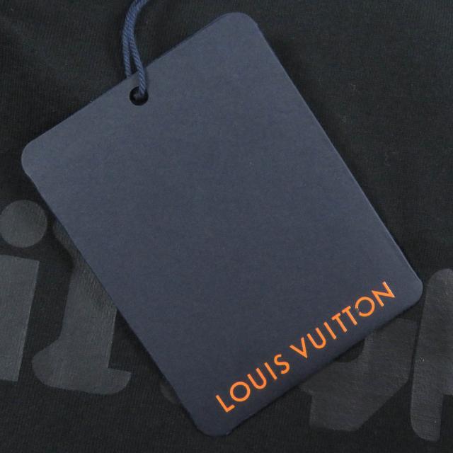 未使用品□LOUIS VUITTON ルイヴィトン 22SS LV 2054 テルモヒートリアクティブプリント 半袖Ｔシャツ ブラック S イタリア製 正規品