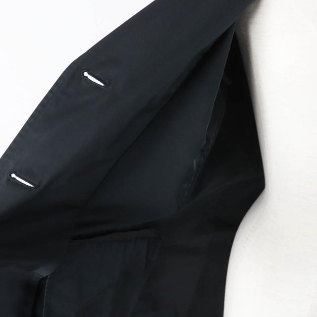 極美品◎JIL SANDER ジルサンダー シルク混 ロング丈 チェスターコート ブラック 34 イタリア製 正規品 レディース_4