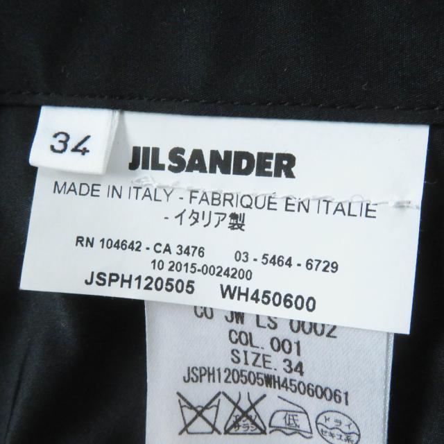極美品◎JIL SANDER ジルサンダー シルク混 ロング丈 チェスターコート ブラック 34 イタリア製 正規品 レディース_6