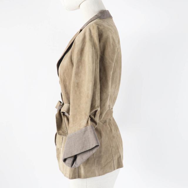 美品◎Brunello Cucinelli ブルネロクチネリ ベルト付き ヌバック