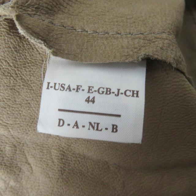 美品◎Brunello Cucinelli ブルネロクチネリ ベルト付き ヌバックレザー ジャケット ベージュ系 44 イタリア製 レディース 美品◎Brunello Cucinelli ブルネロクチネリ ベルト付き ヌバック