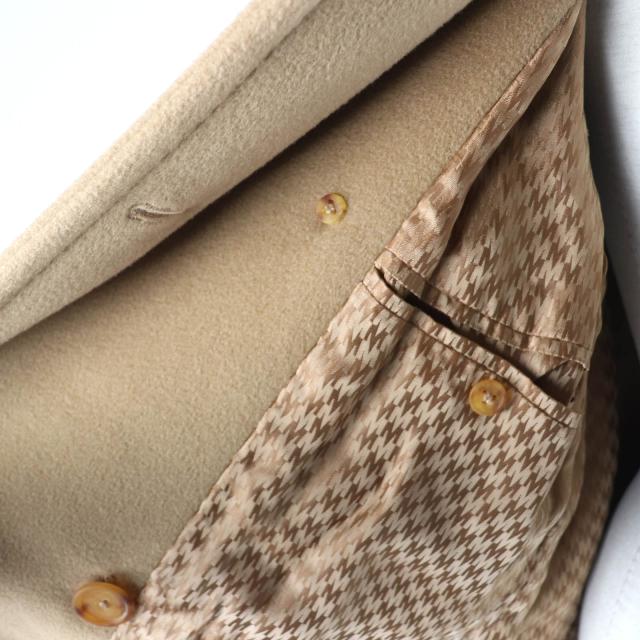 美品☆Max Mara マックスマーラ カシミヤ混 白タグ 50周年限定 ロゴボタン