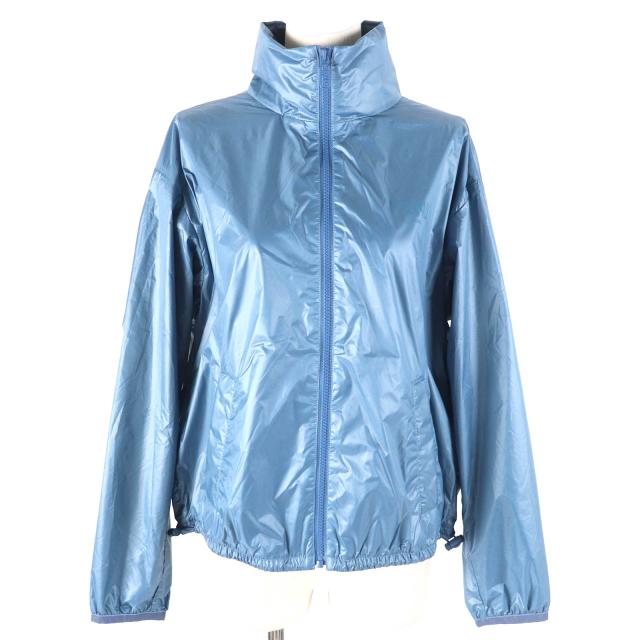 未使用品△FENDI フェンディ 23SS FAN087 BAGUETTE BAG JACKET バゲットバック ジップアップジャケット ブルー S 伊製 正規品 レディース