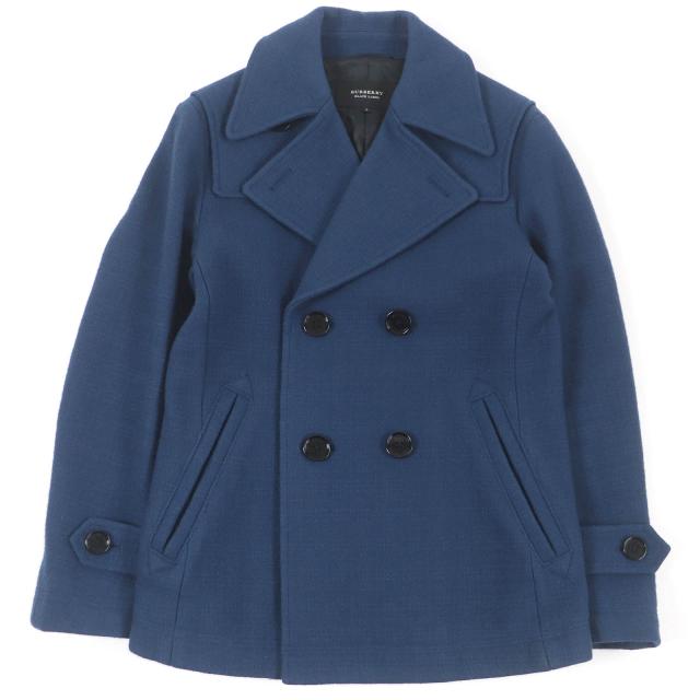 美品　BURBERRY ネイビー ウールコート ジャケット 美品 BURBERRY ネイビー ウールコート ジャケット ウール テーラード