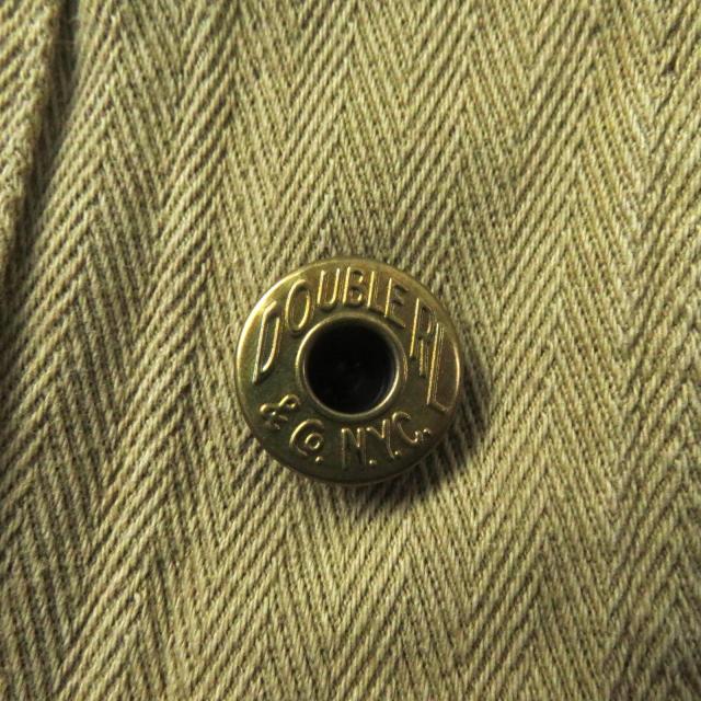 未使用品★RRL ダブルアールエル コットン100％ ヘリンボーン柄 半袖 ジャンプスーツ オールインワン ベージュ 2 正規品 レディース_6