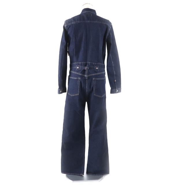 未使用品★RRL ダブルアールエル ロゴボタン付 長袖 デニム ジャンプスーツ オールインワン インディゴ 2 正規品 レディース_2